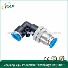 ningbo ESP pneumatic one-touch union elbow bulkhead fittings plastic